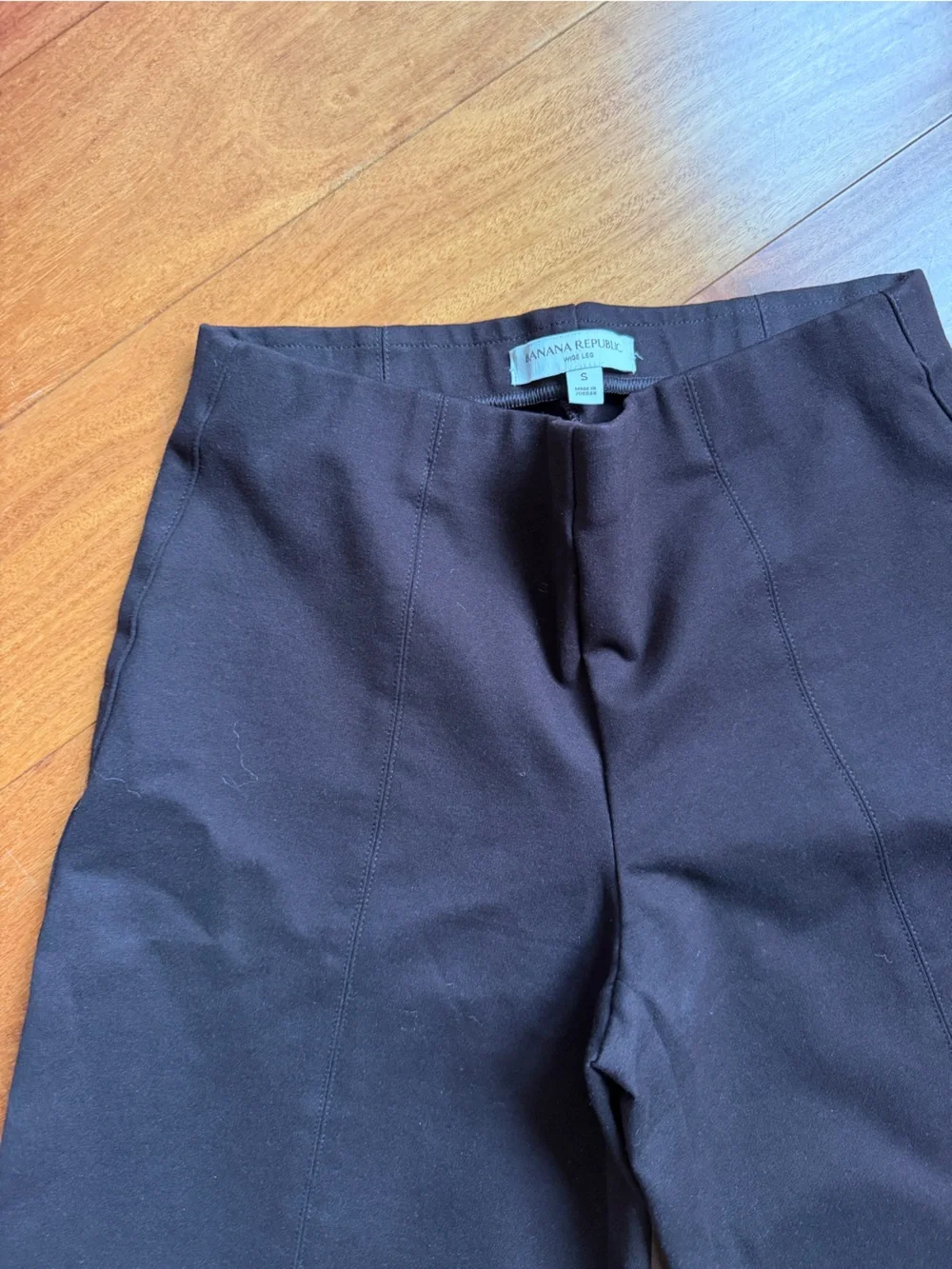 Banana Republic Dark Brown Wide-Leg Trousers